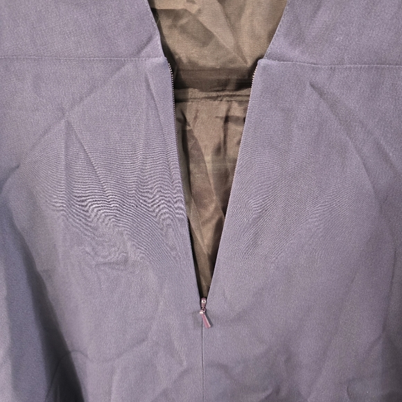 Reiss Melissa Cape Cutout Back Aubergine Midi Dress Gown Size 8 Drapey Draped - Picture 12 of 16